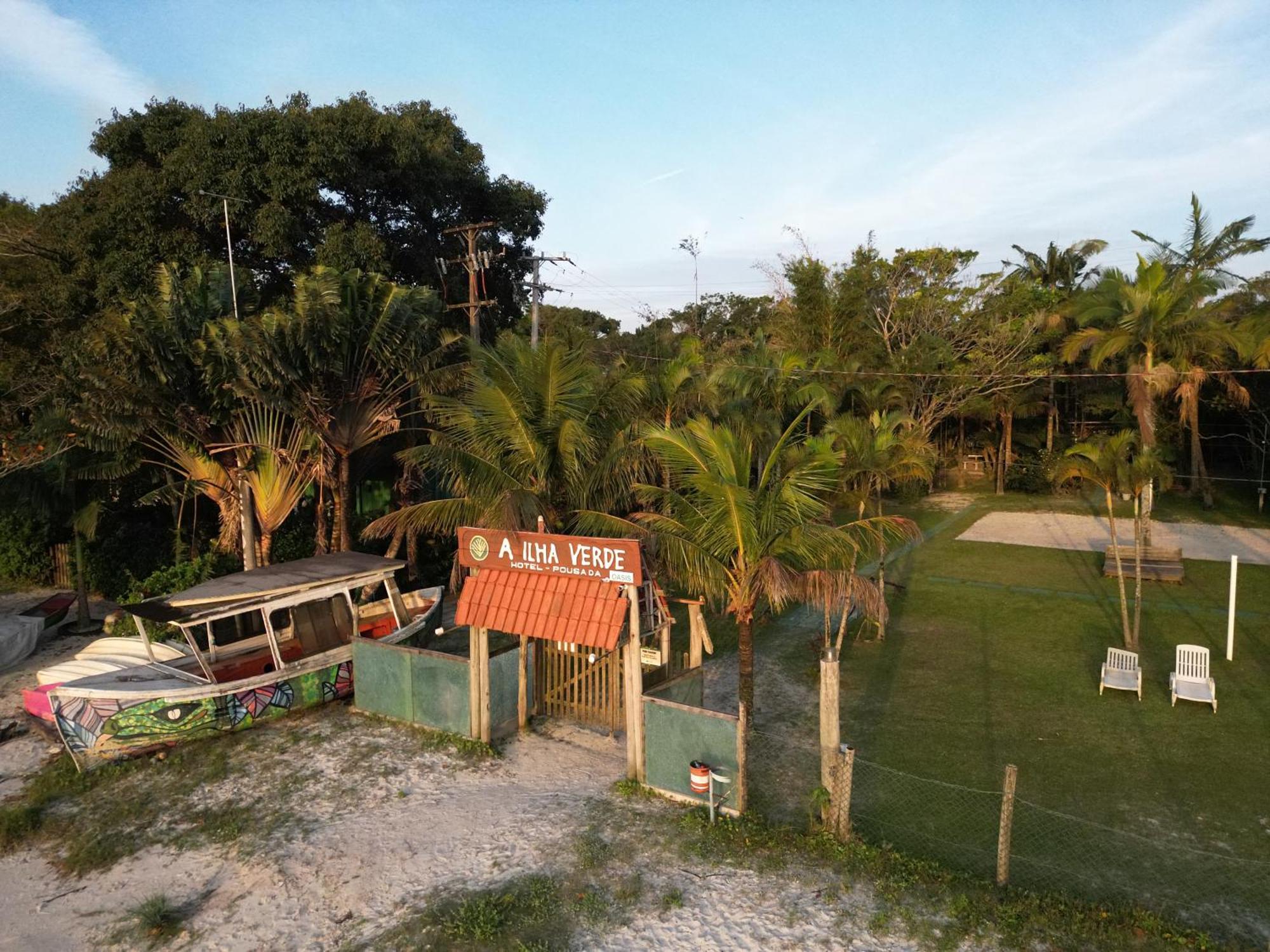 A Ilha Verde Hotel Pousada Na Praia 일랴 두 멜 외부 사진